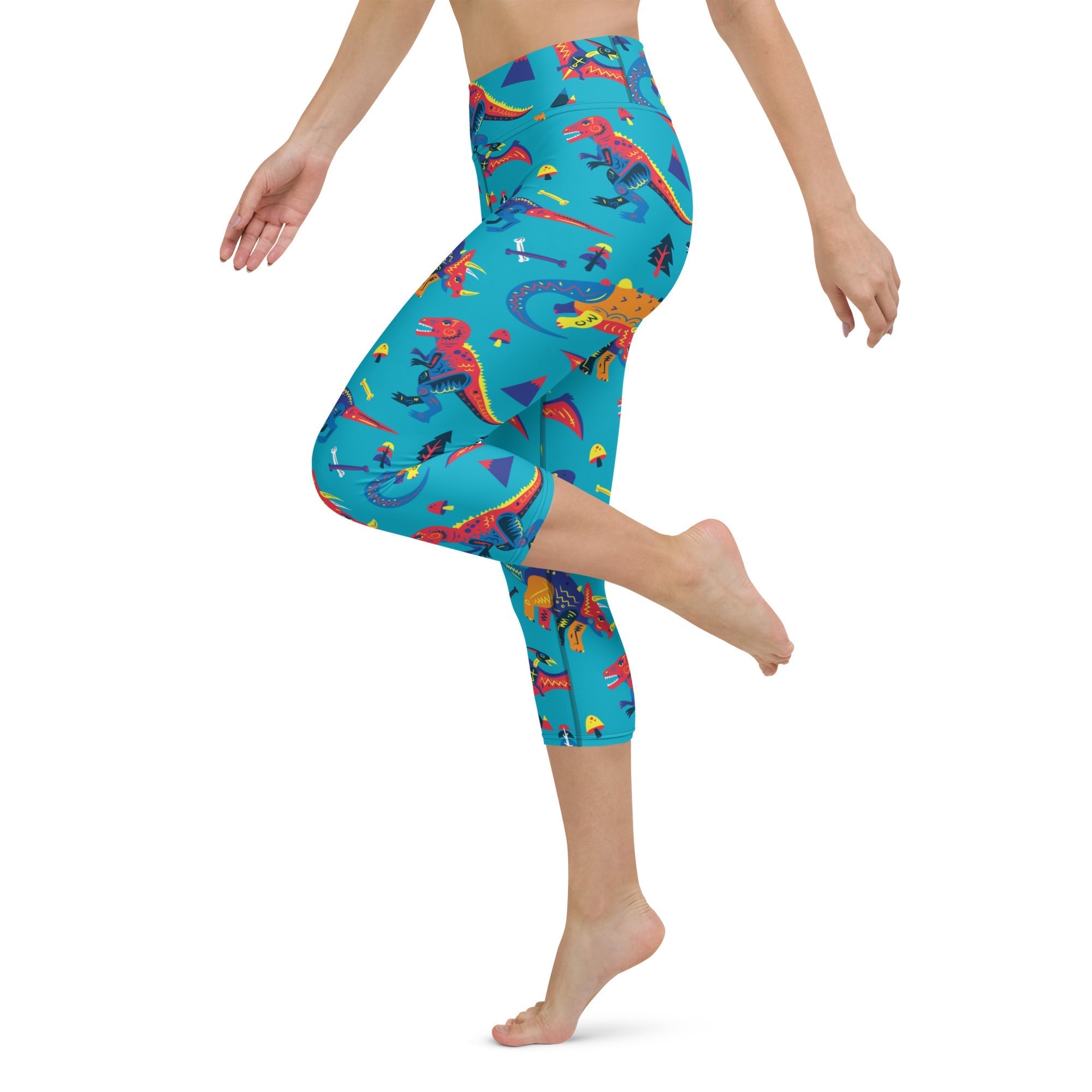 Cute Dinosaur Yoga Capris