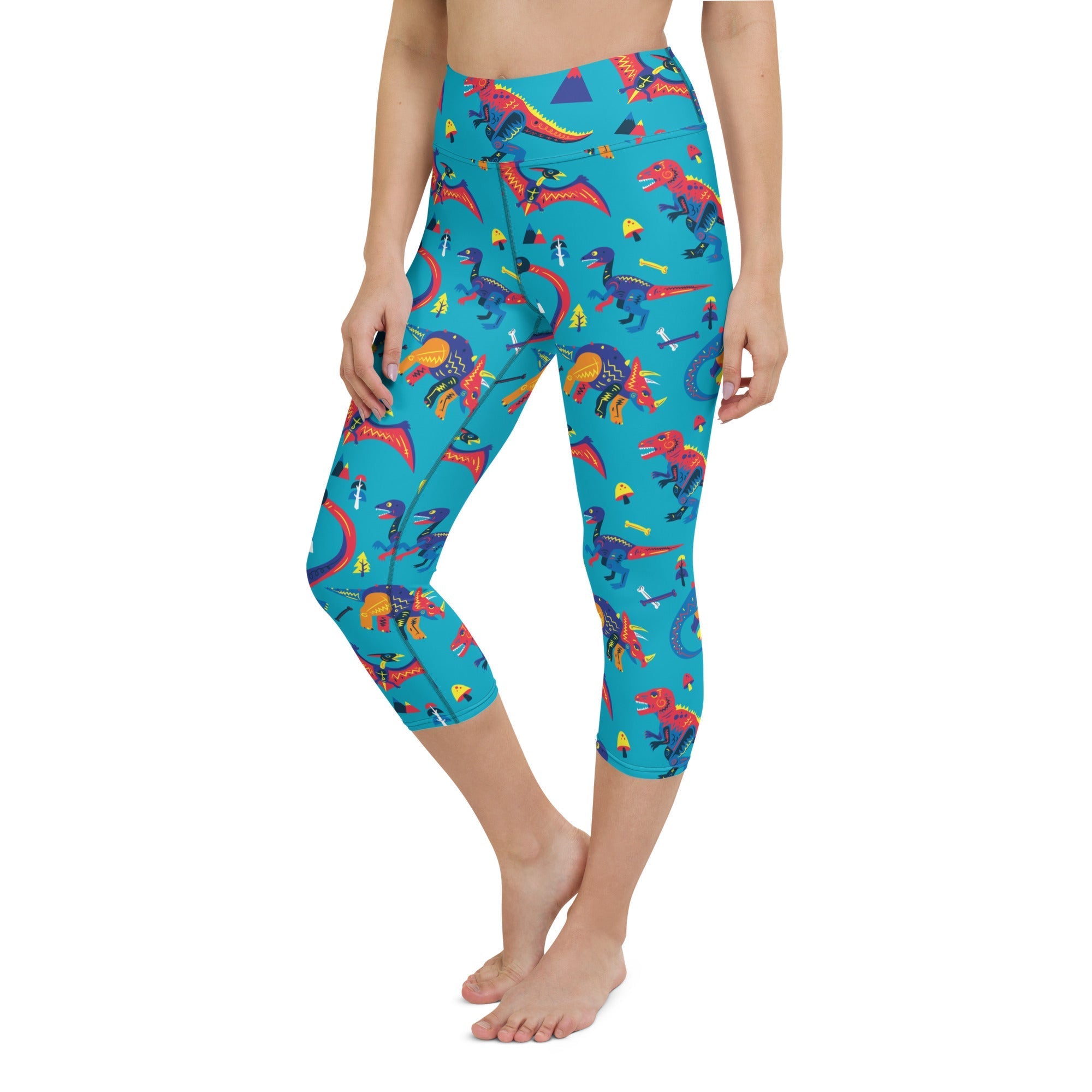 Cute Dinosaur Yoga Capris