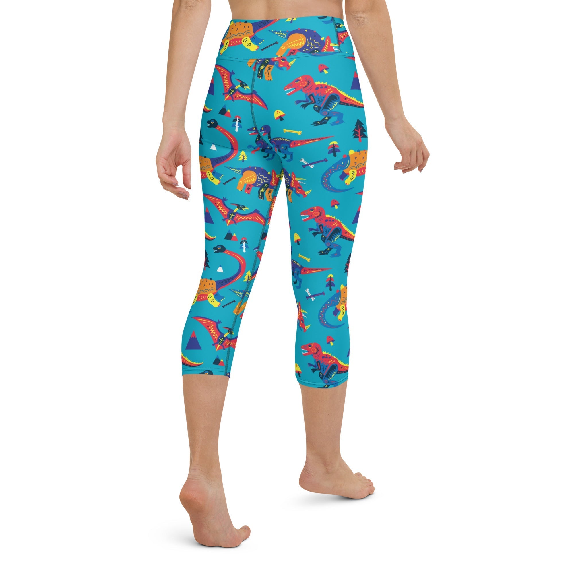 Cute Dinosaur Yoga Capris