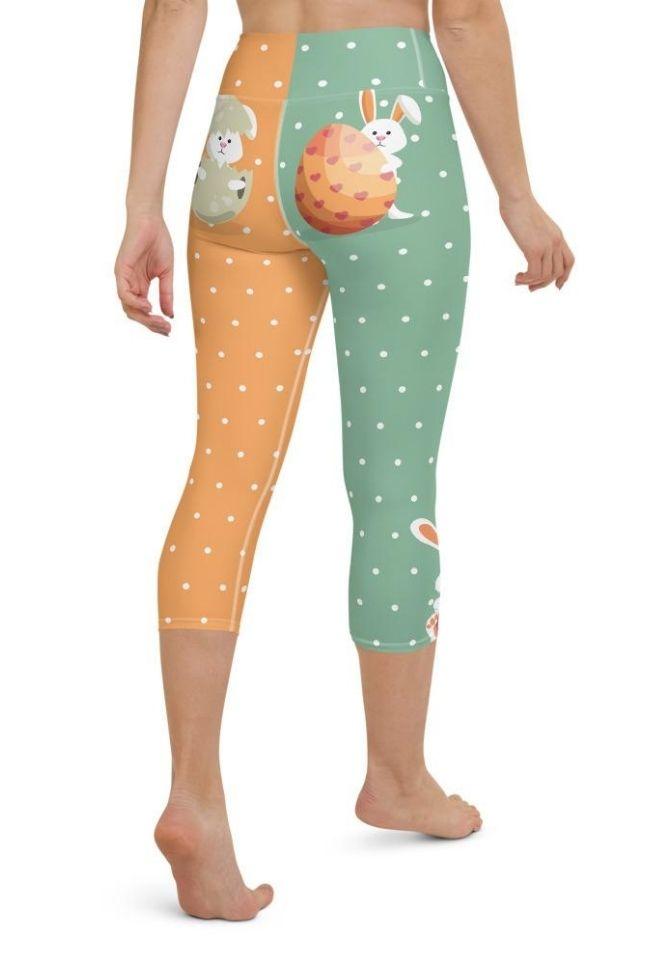 Cute Easter Bunnies Yoga Capris