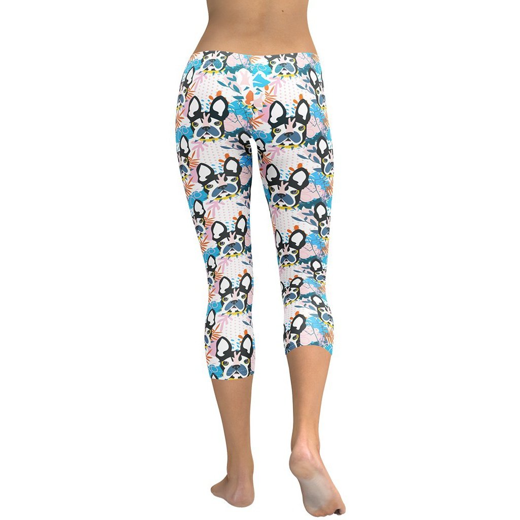 Cute Puppy Print Capris
