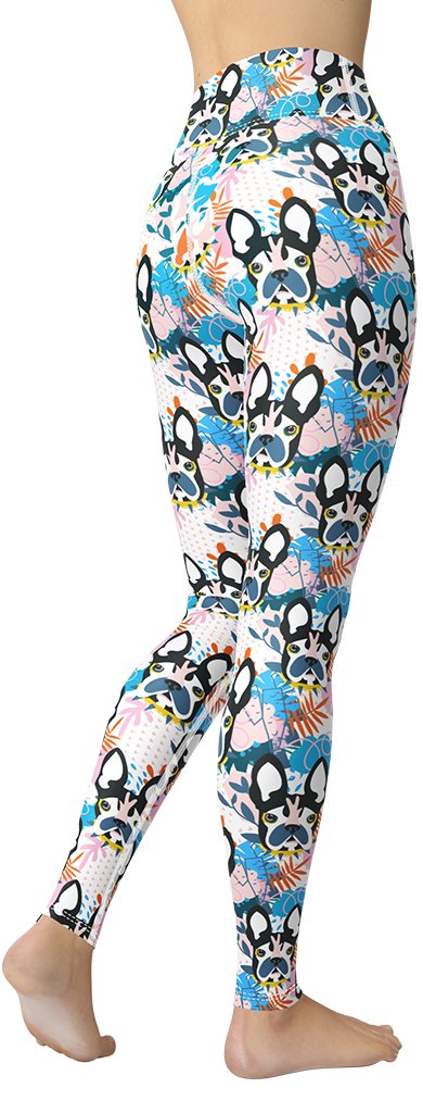 Cute Puppy Print Yoga Leggings