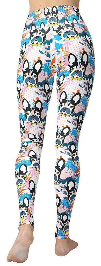 Cute Puppy Print Yoga Leggings