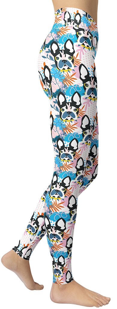 Cute Puppy Print Yoga Leggings