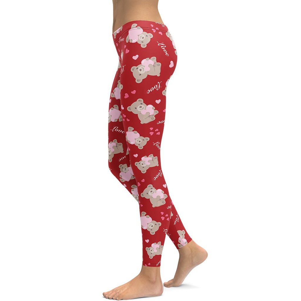 Red Heart Leggings, Valentines Day Yoga Pants, Valentines Tights, Workout  Stretch Leggings, Love Leggings -  Canada