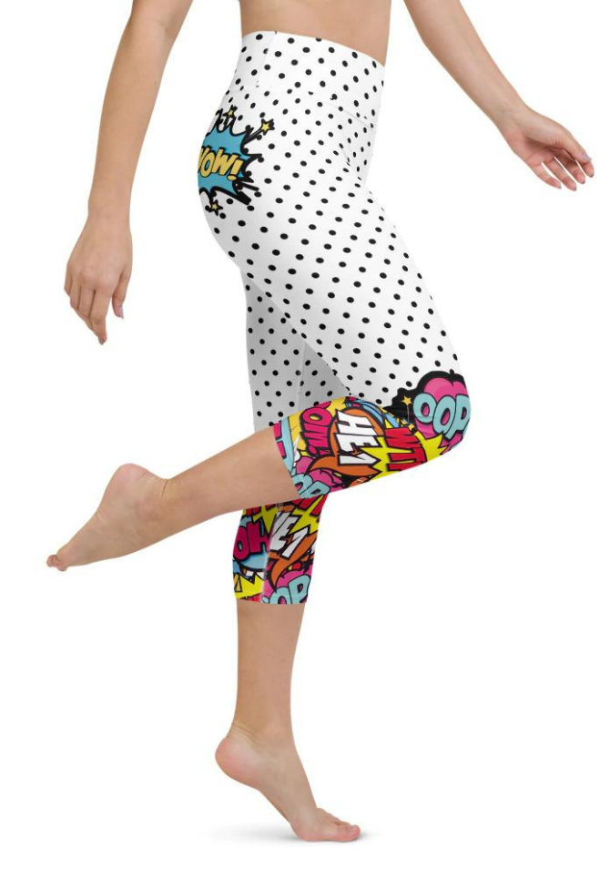 Cutest Pop Art Yoga Capris