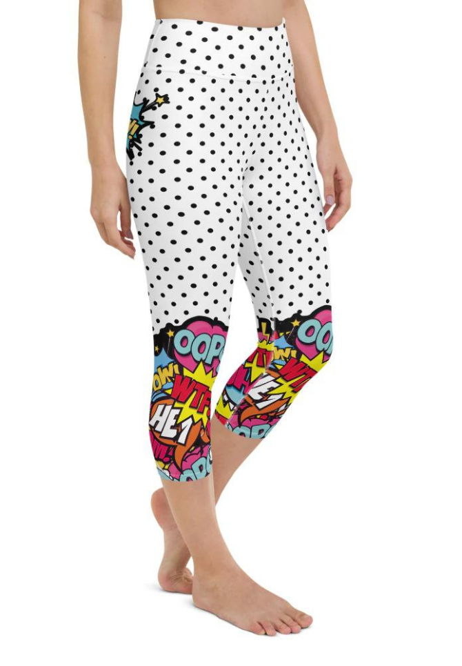 Cutest Pop Art Yoga Capris