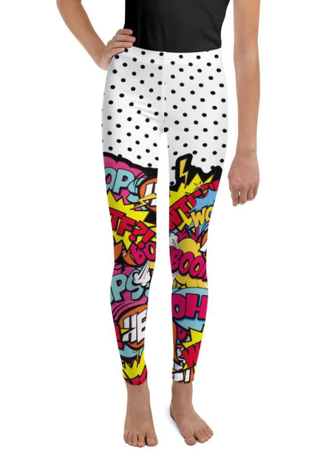 Cutest Pop Art Youth Leggings