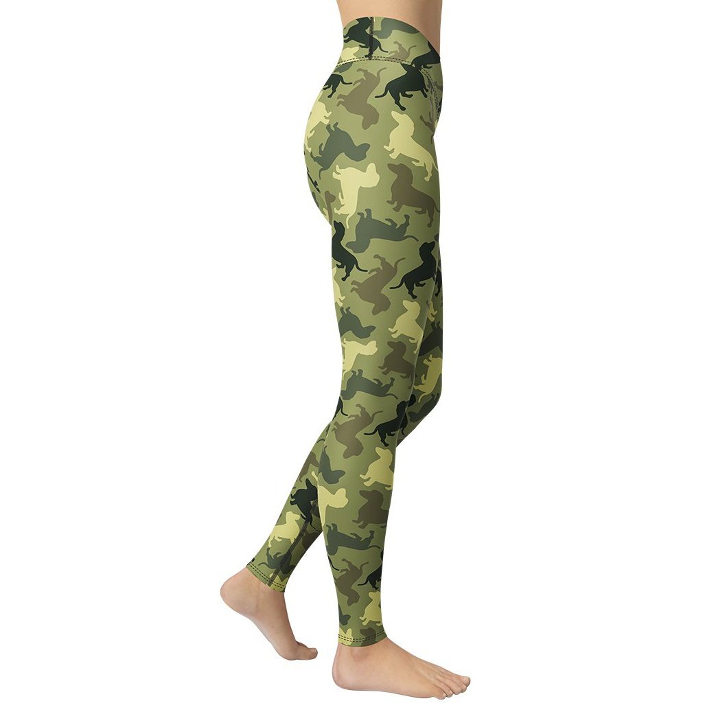 Dachshund Camo Yoga Leggings