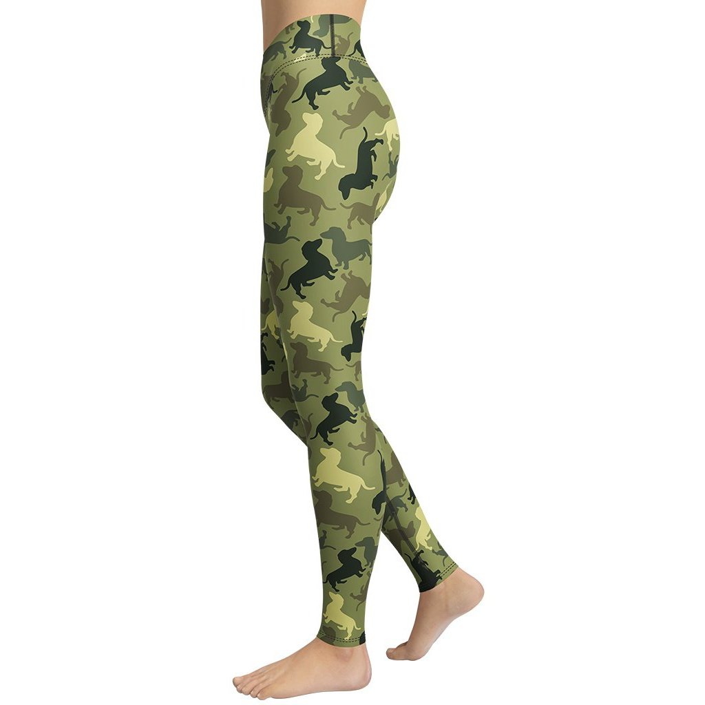 Dachshund Camo Yoga Leggings