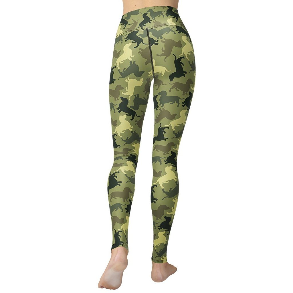 Dachshund Camo Yoga Leggings