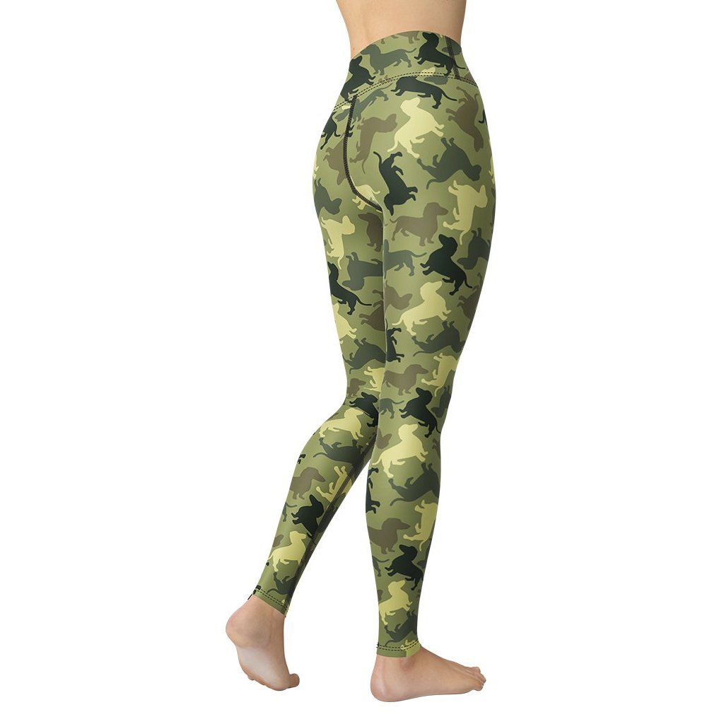 Dachshund Camo Yoga Leggings