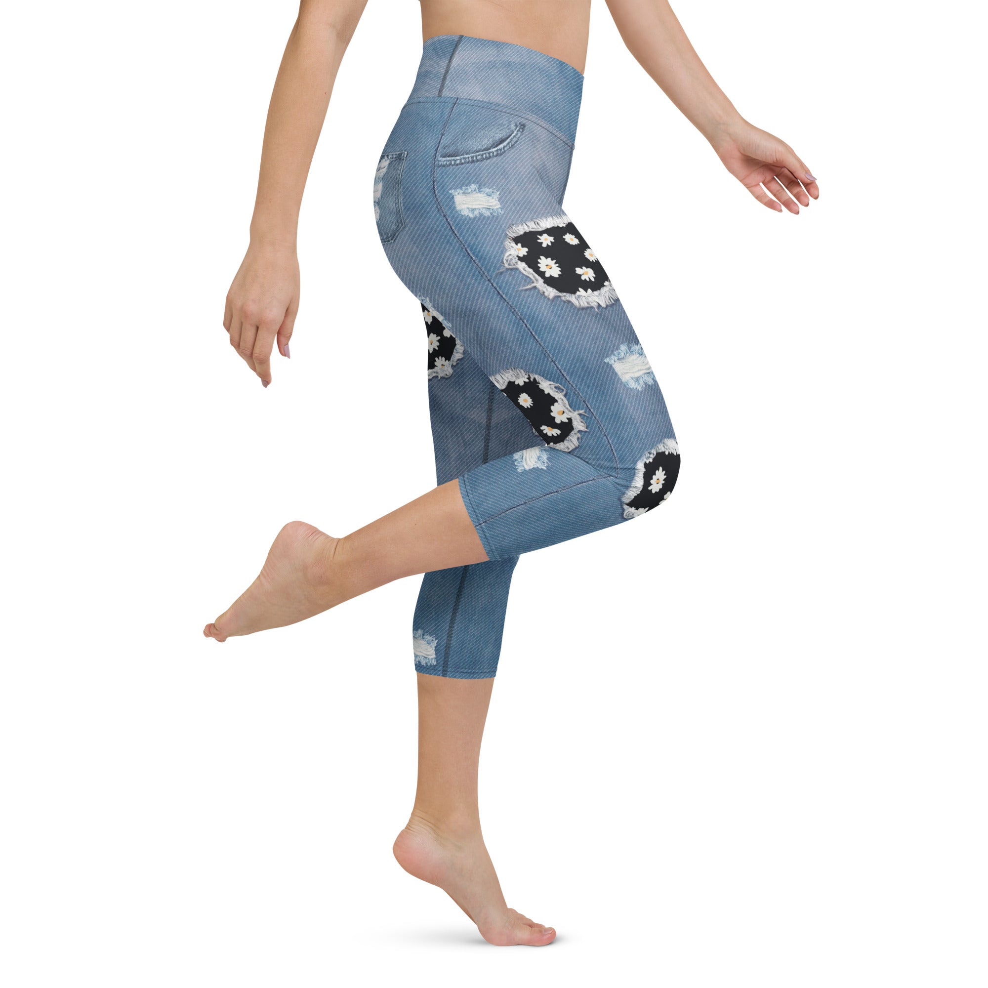 Daisy Denim Yoga Capris