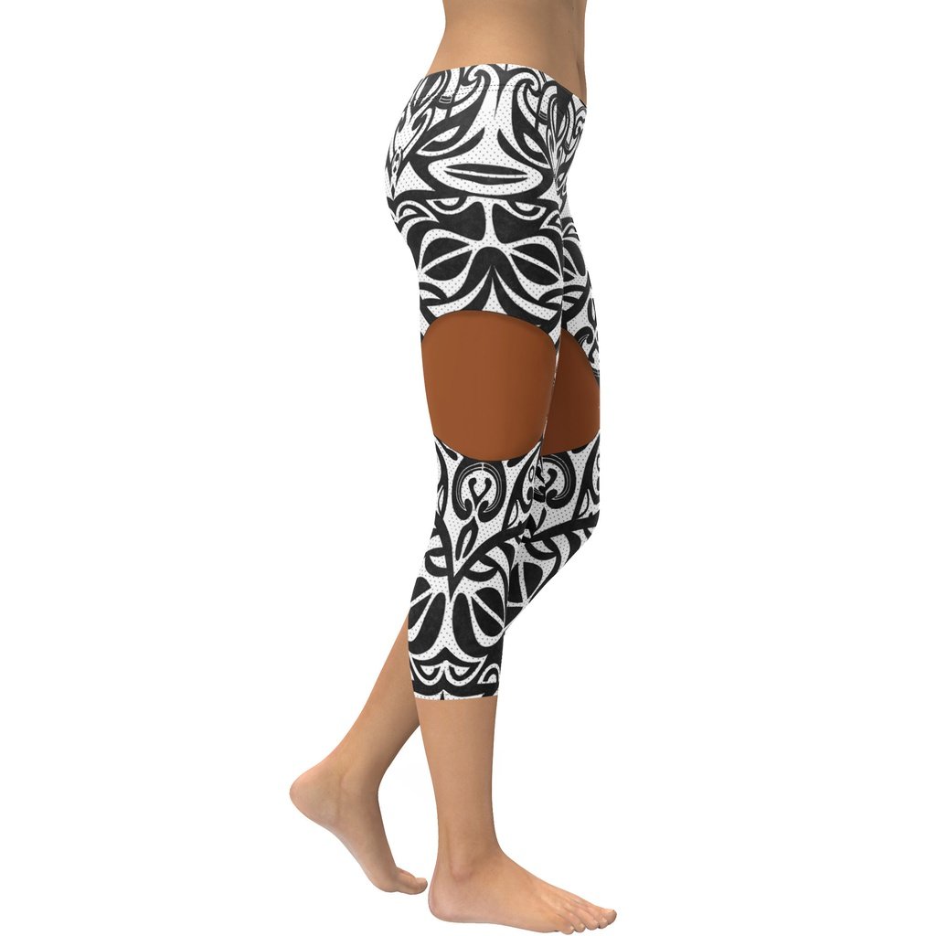 Deep Brown Cute Suspenders Capris
