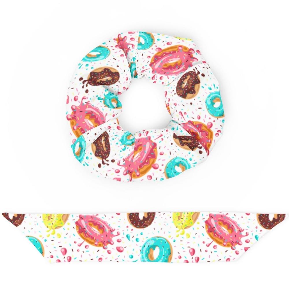Doughnut Pattern Scrunchie
