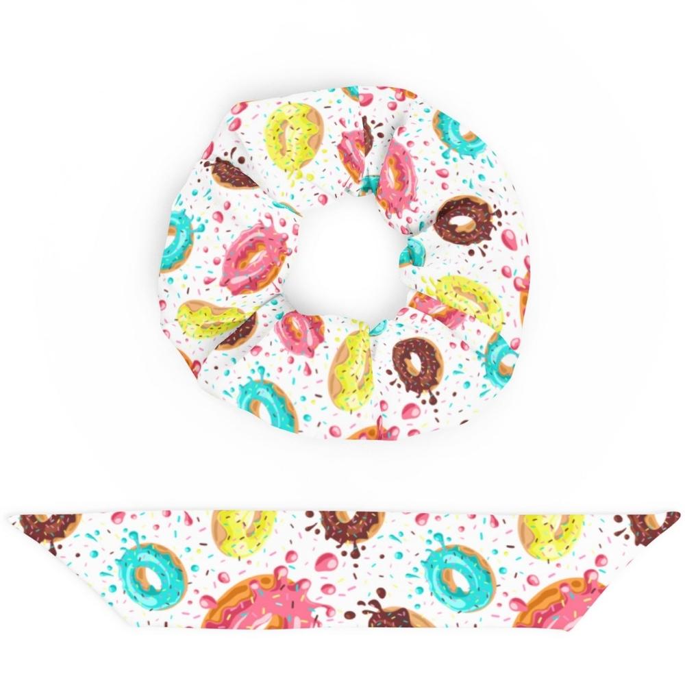 Doughnut Pattern Scrunchie