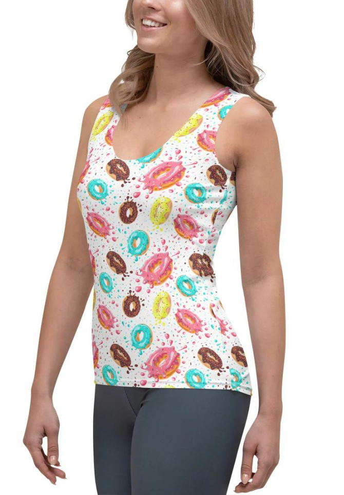 Doughnut Pattern Tank Top