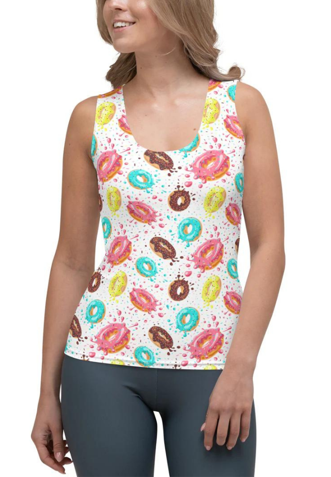 Doughnut Pattern Tank Top