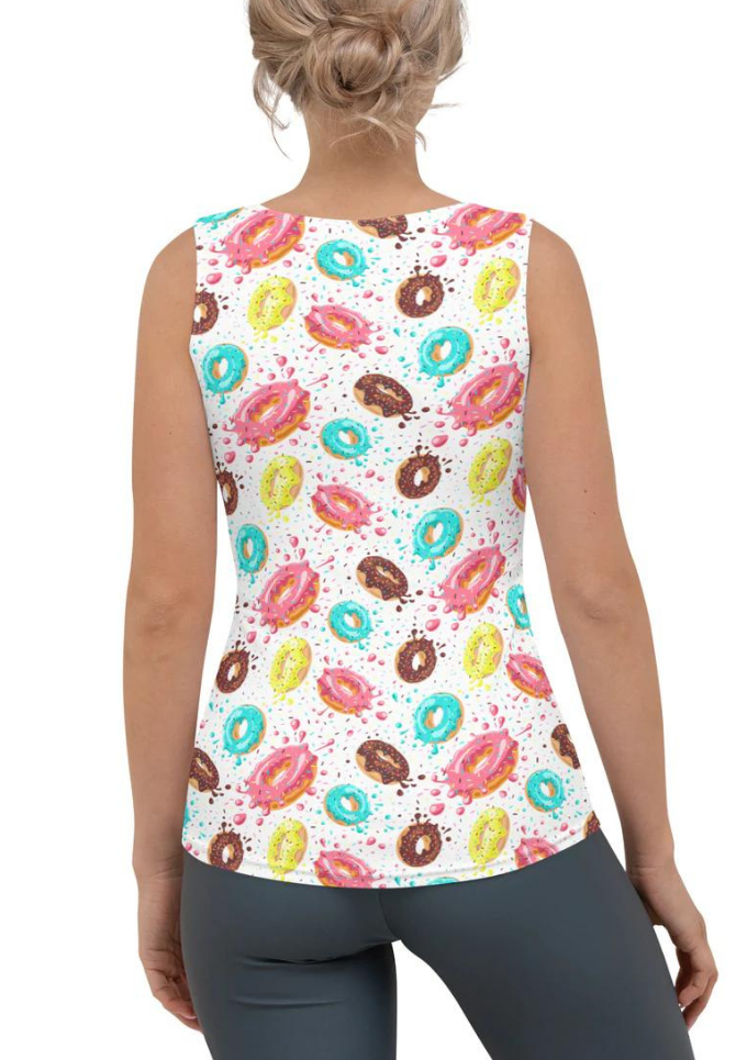 Doughnut Pattern Tank Top