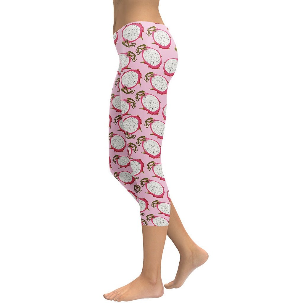 Dragon Fruit Pattern Capris