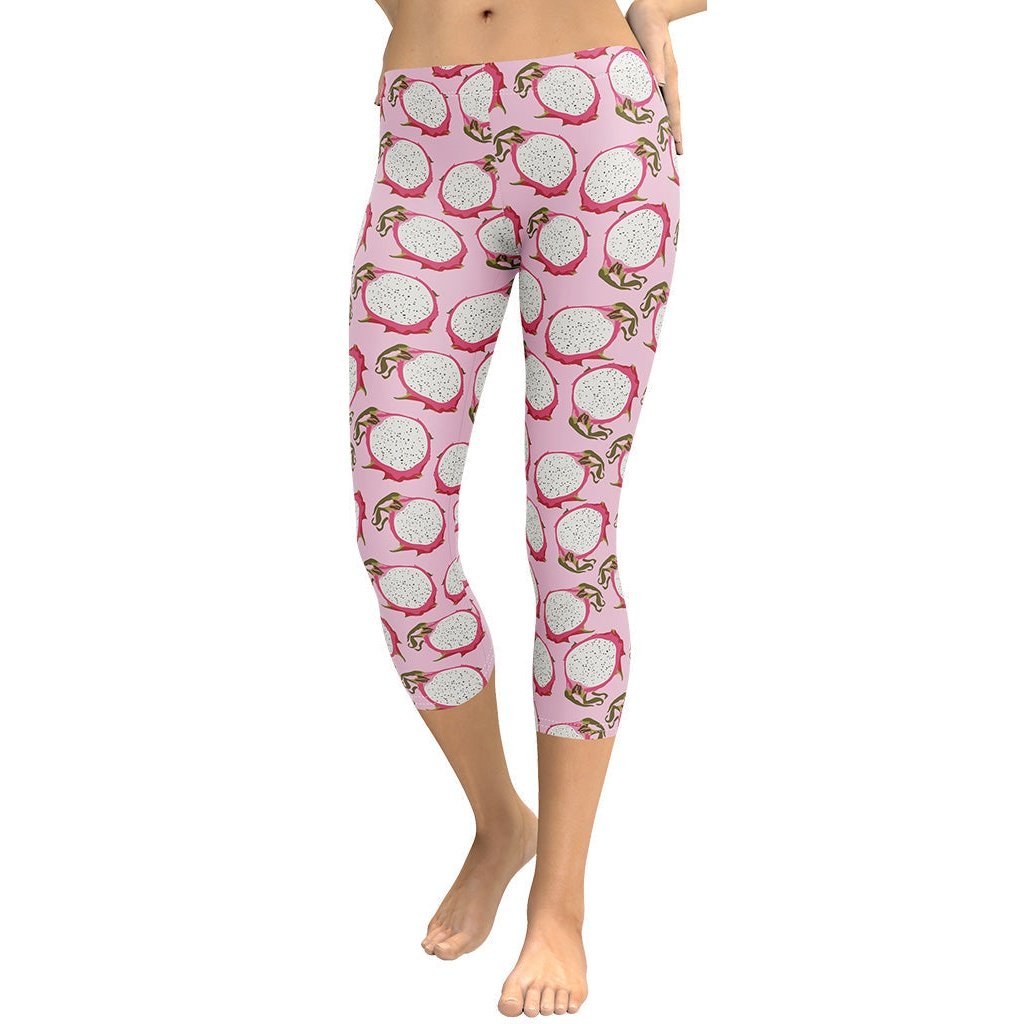 Dragon Fruit Pattern Capris