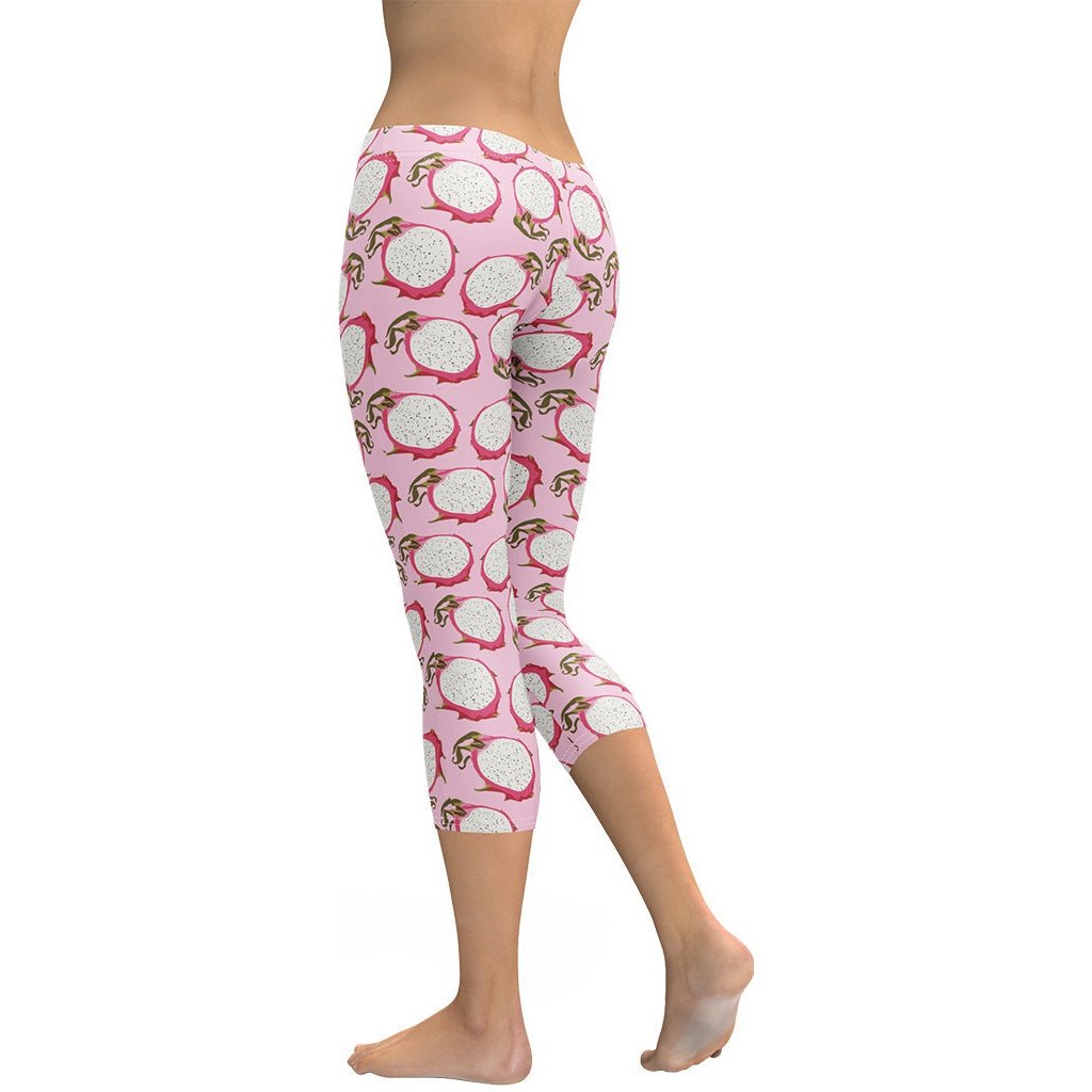 Dragon Fruit Pattern Capris