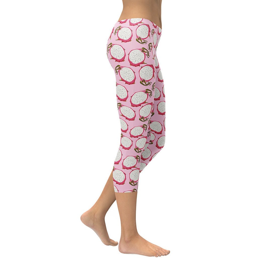 Dragon Fruit Pattern Capris