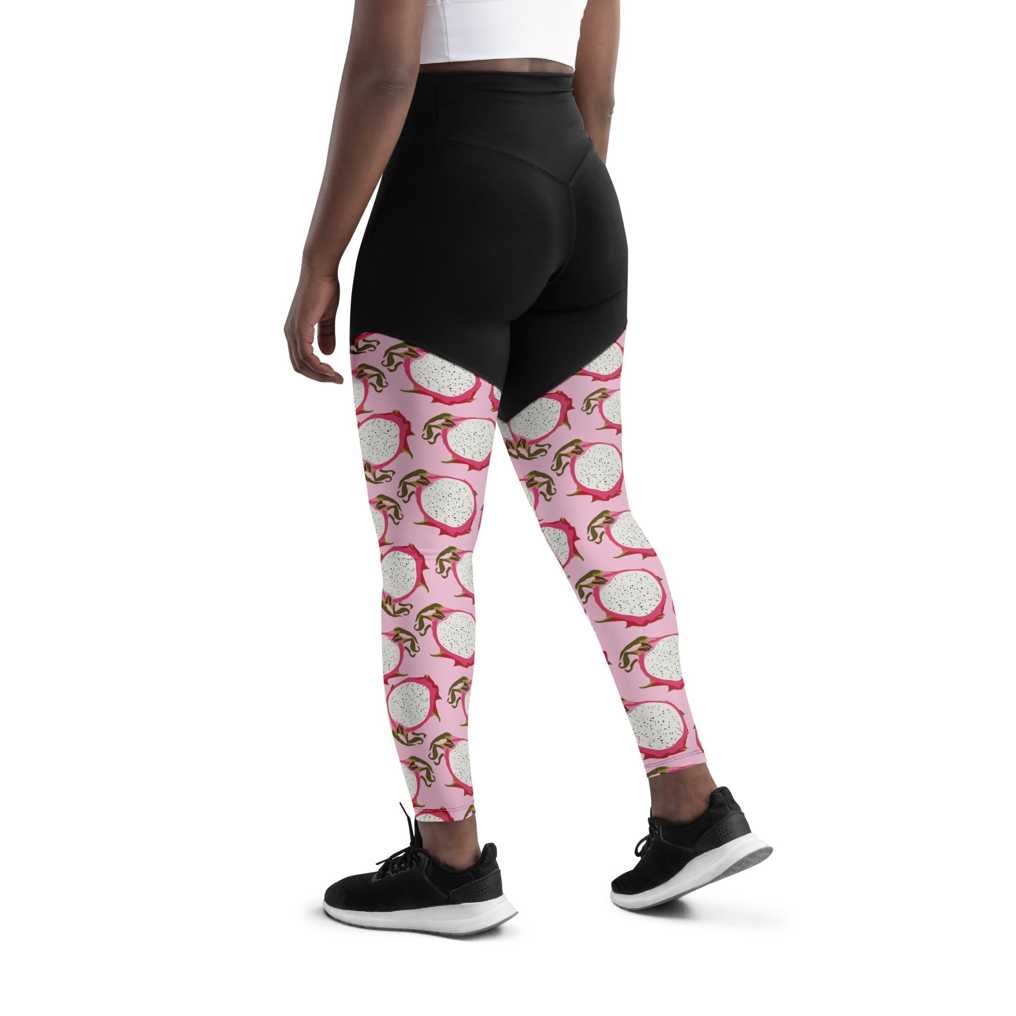 Dragon Fruit Pattern Compression Leggings