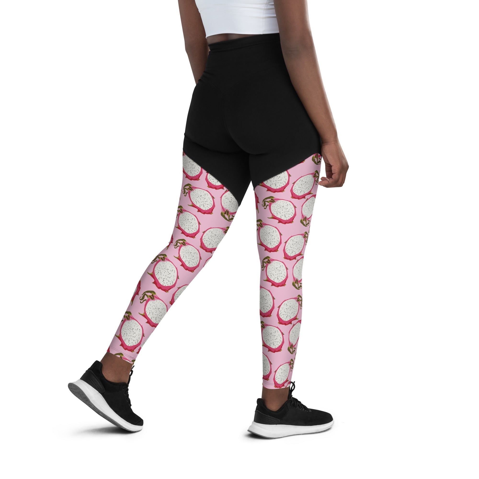 Dragon Fruit Pattern Compression Leggings