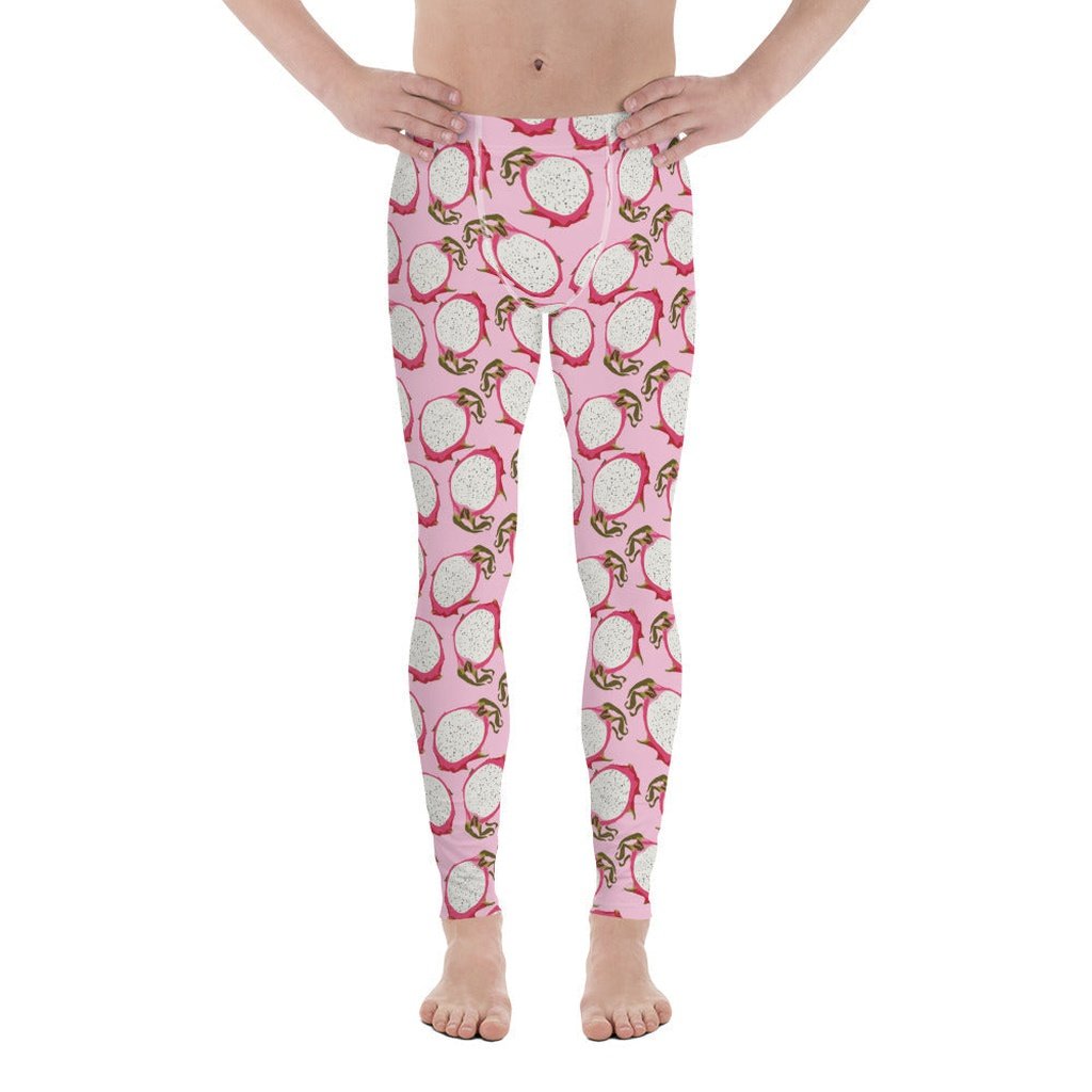 Dragon Fruit Pattern Men's Leggings