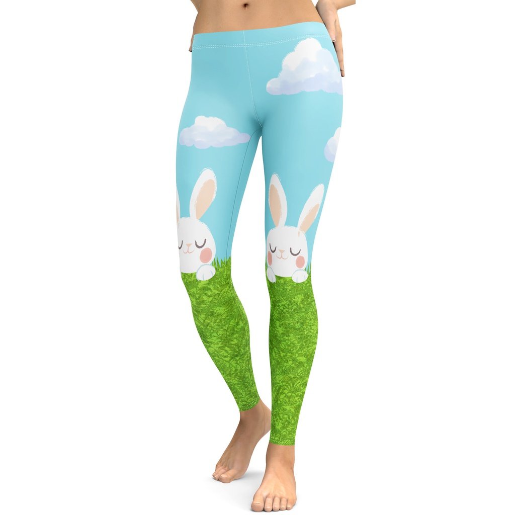 Adorable and Cute Easter Bunny Leggings