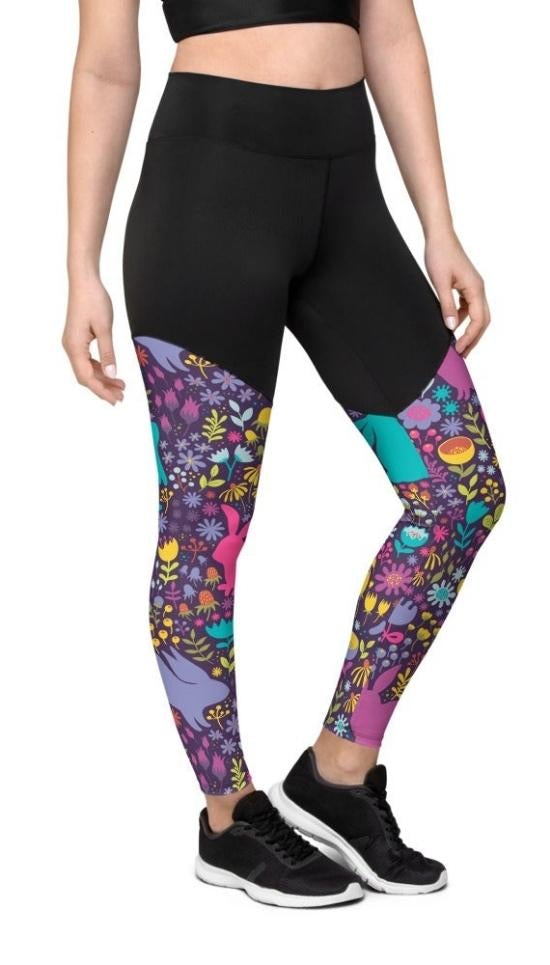 Easter Garden Compression Leggings