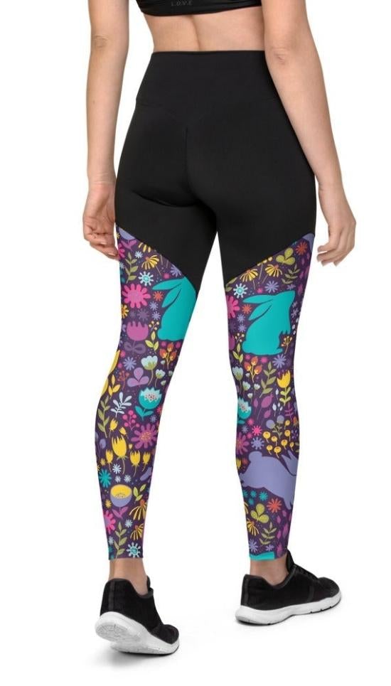 Easter Garden Compression Leggings