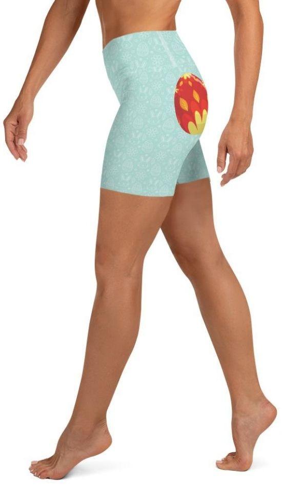 Egg But* Easter Yoga Shorts