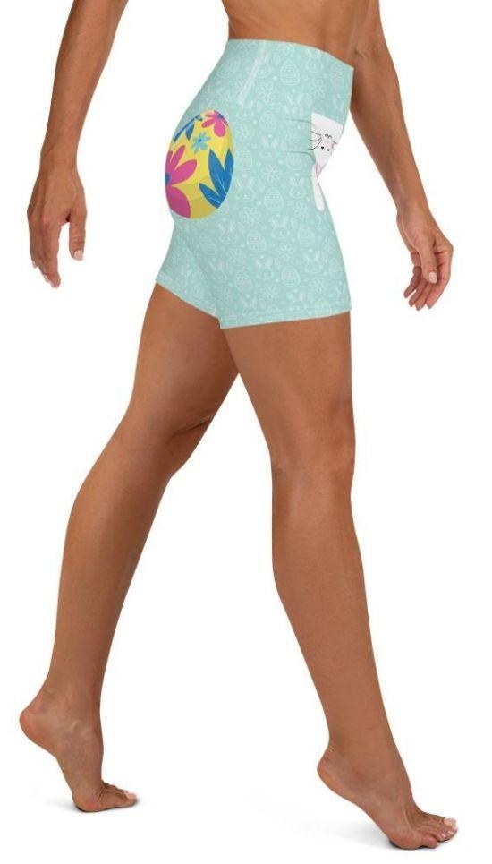 Egg But* Easter Yoga Shorts