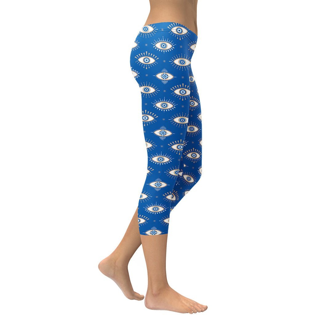 Evil Eye Pattern Capris