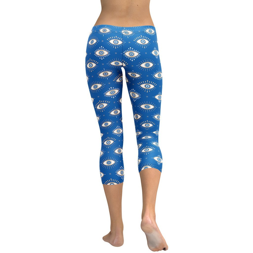 Evil Eye Pattern Capris