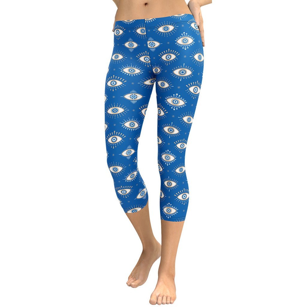 Evil Eye Pattern Capris