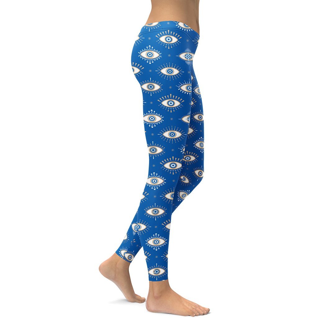 Evil Eye Pattern Leggings
