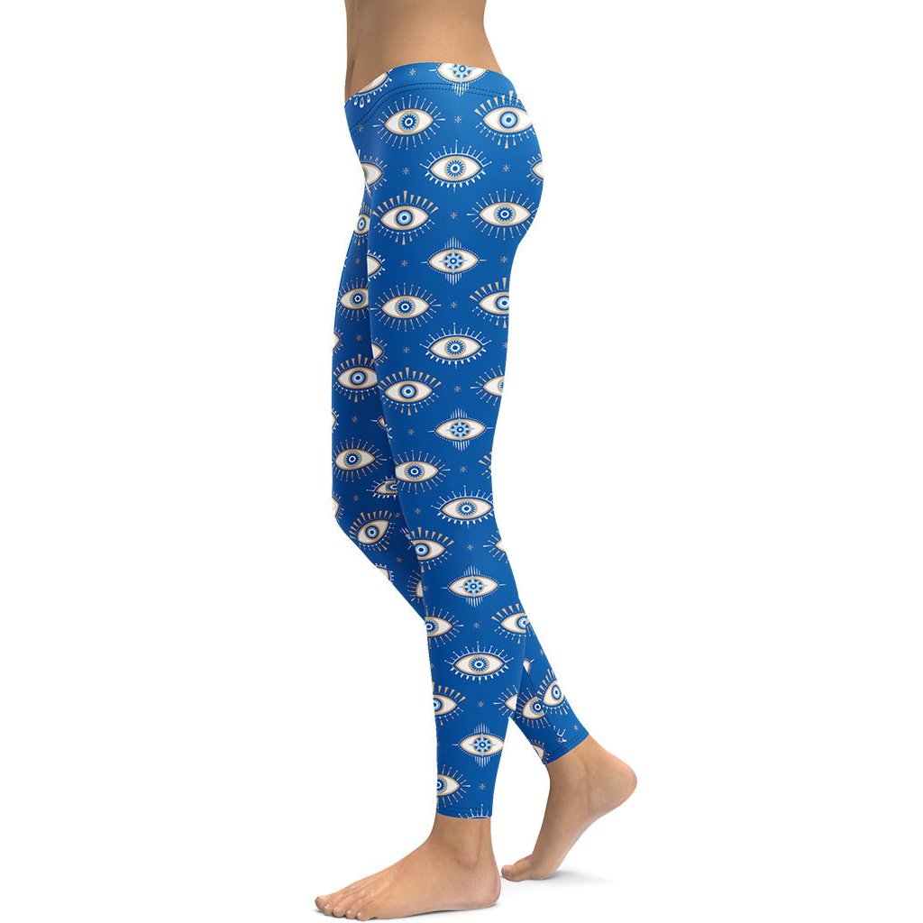 Evil Eye Pattern Leggings