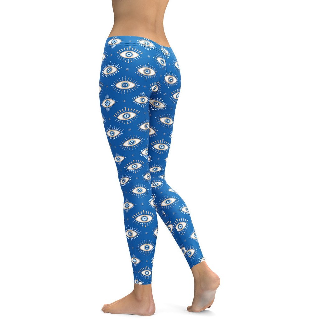 Evil Eye Pattern Leggings