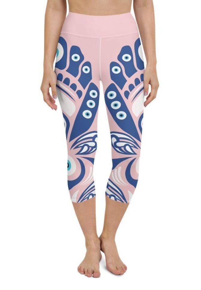Eye Symbol Yoga Capris