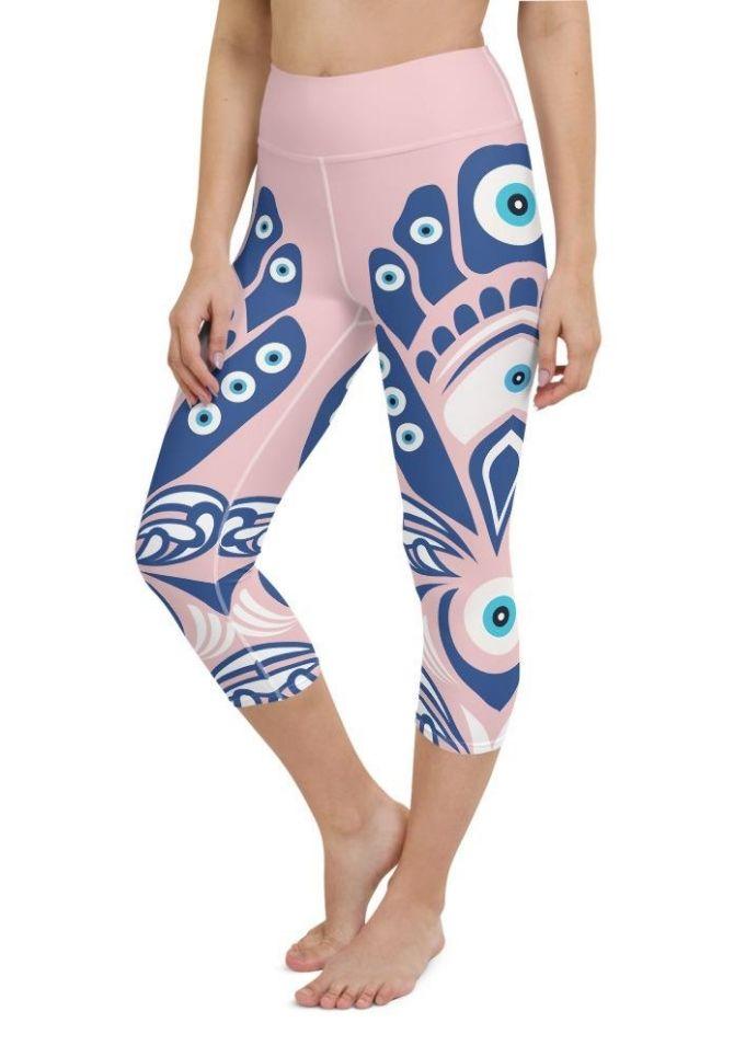 Eye Symbol Yoga Capris