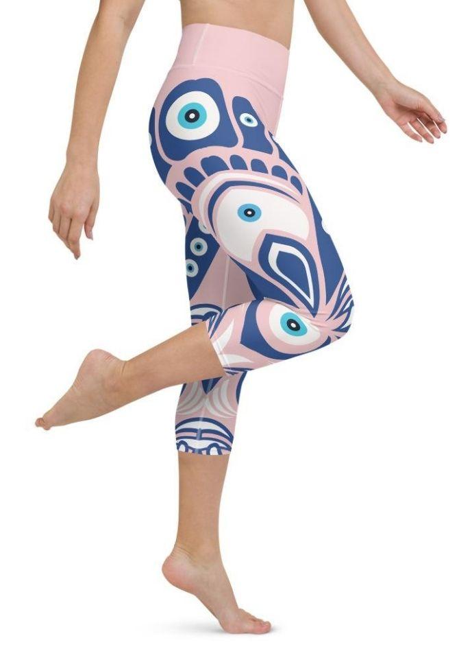 Eye Symbol Yoga Capris