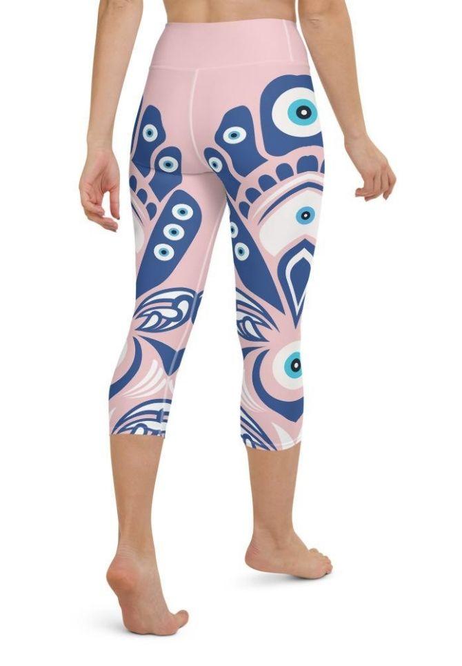 Eye Symbol Yoga Capris