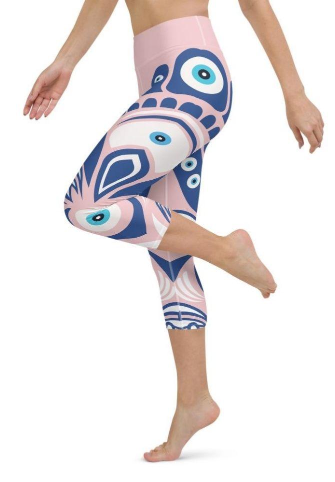 Eye Symbol Yoga Capris