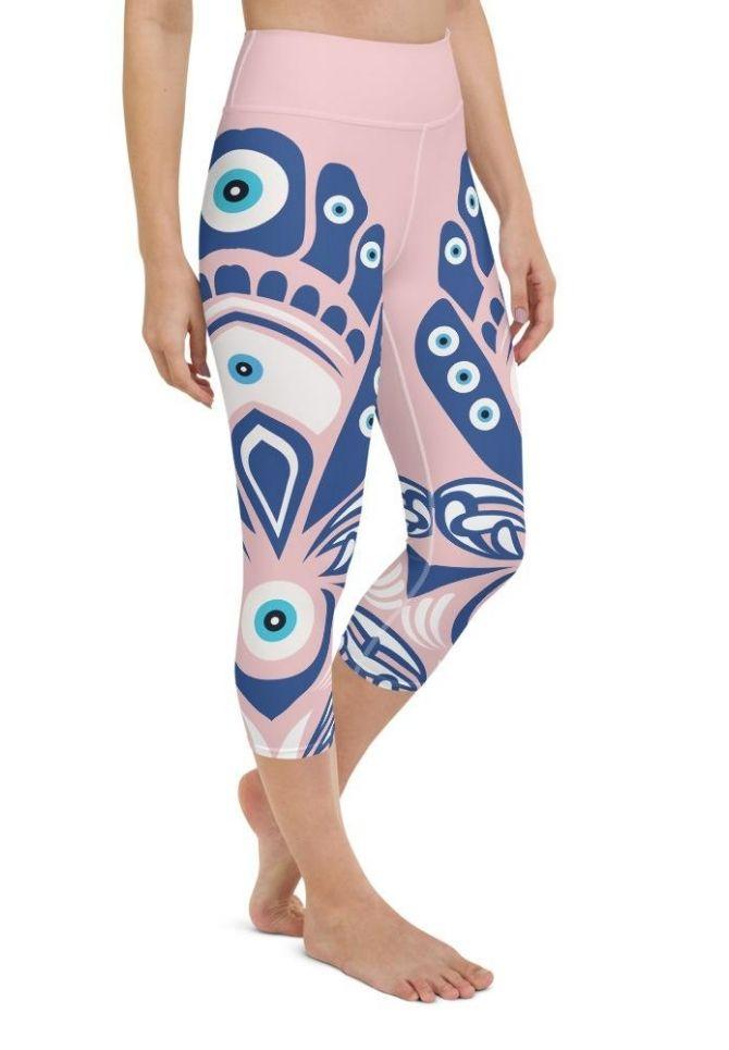 Eye Symbol Yoga Capris