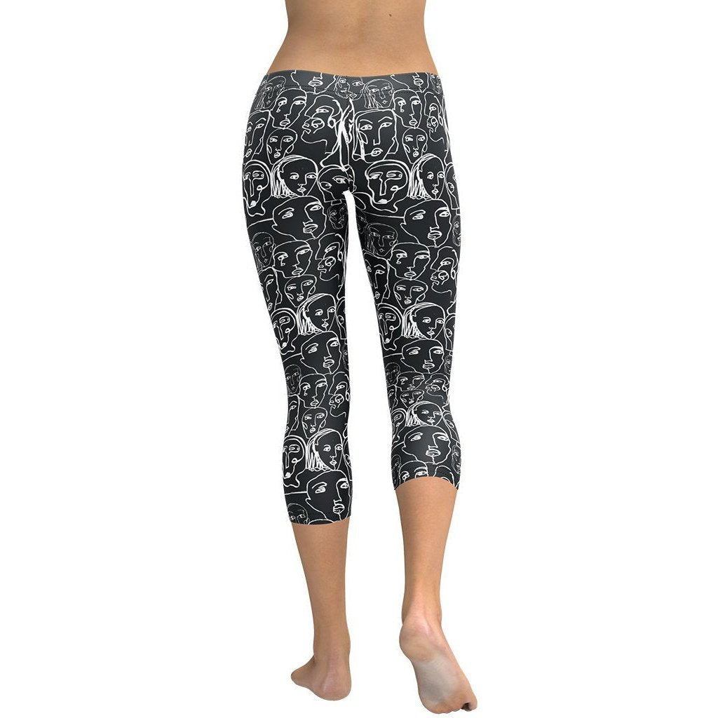Face Drawings Capris