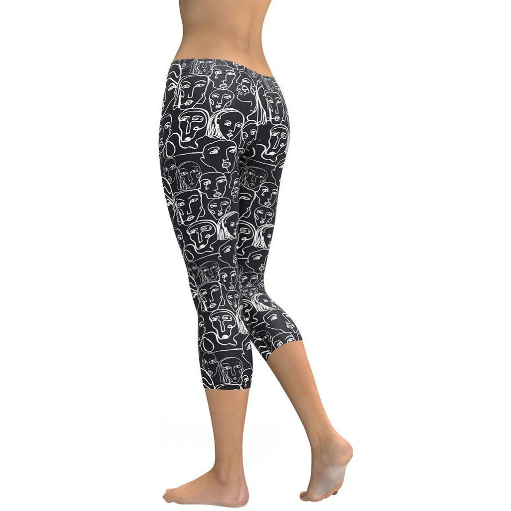 Face Drawings Capris