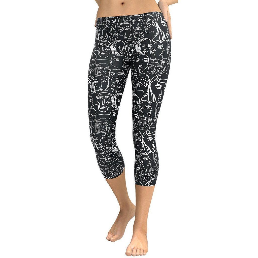 Face Drawings Capris